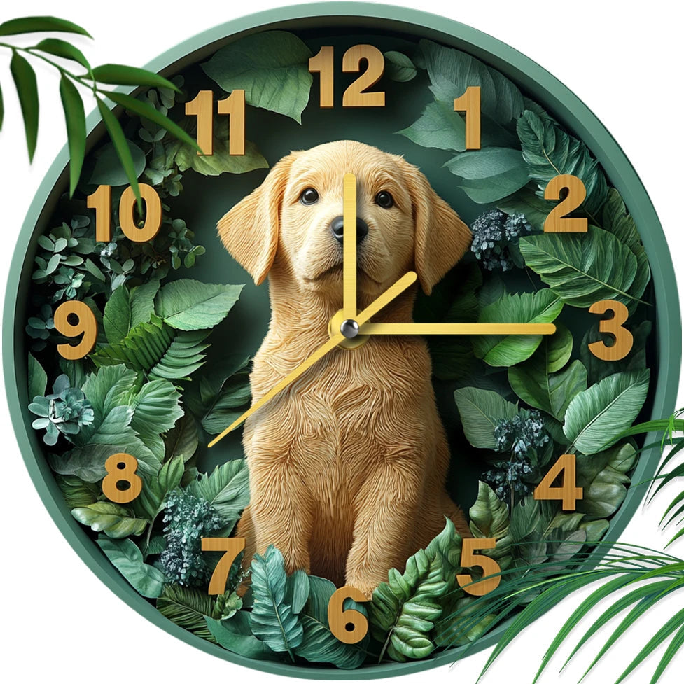 Labrador Retriever Silent Wall Clock