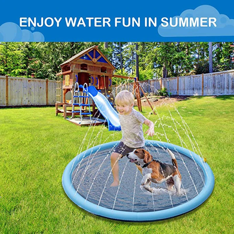 SplashPaw™ Fun Zone - The Splash Pad Makes Your Pup and Kids Happy!