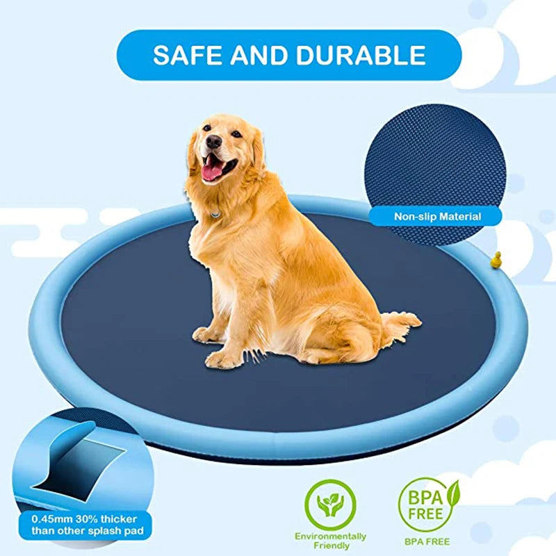 SplashPaw™ Fun Zone - The Splash Pad Makes Your Pup and Kids Happy!