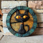 Black Cat Silent Wall Clock