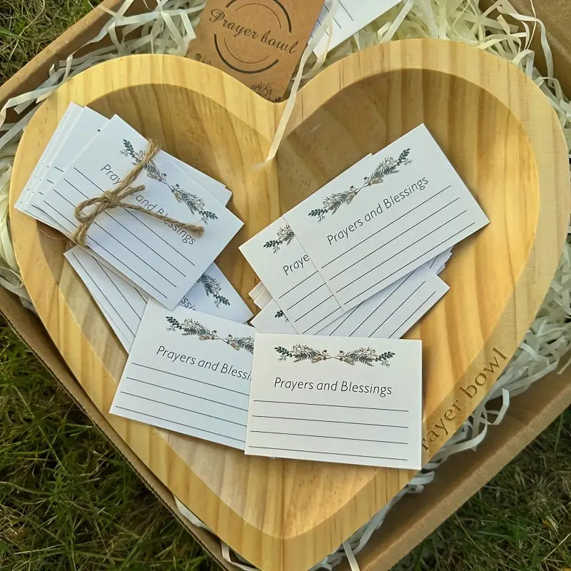 Heart-Shaped Wooden Prayer Bowl