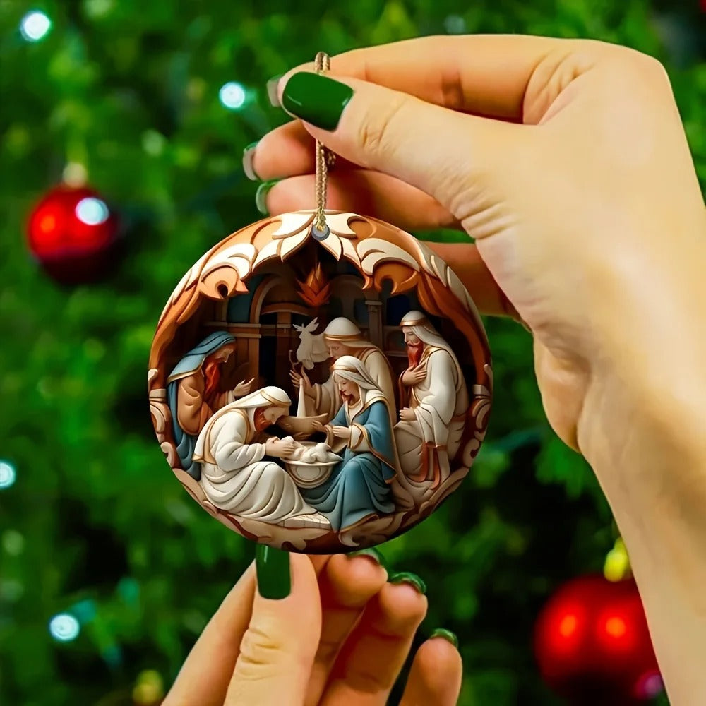 Classic Christmas Nativity Ornaments (1 / 6 / 12 PCs)