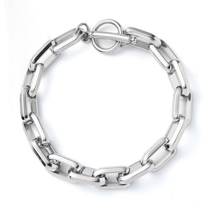 Titanium Steel Chain-Link Bracelet