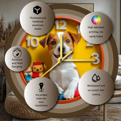 Jack Russell Terrier Silent Wall Clock