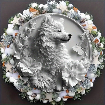 American Eskimo Dog Flat 3D Ornament