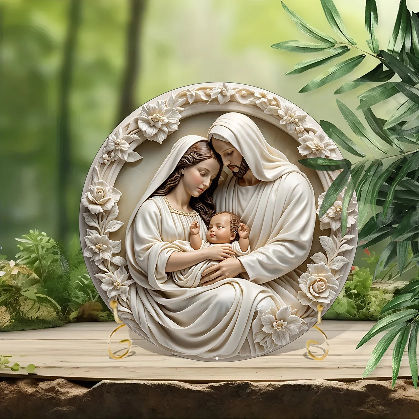 Holy Family / Nativit Flat 3D Ornament