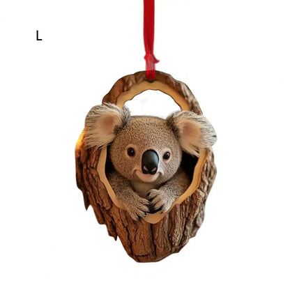 Cute Forest Animals Christmas Ornaments