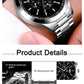 Timeless Stainless Steel Watch & Bracelet Set (Buy 2 Get 1 Free)