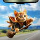 Acrylic 2D Cat Car Hanging Decoration Home Office Backpack Auto Rearview Mirror Cartoon Kitten Animal Hanging Pendant