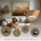 White Retriever Silent Wall Clock