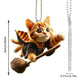 Acrylic 2D Cat Car Hanging Decoration Home Office Backpack Auto Rearview Mirror Cartoon Kitten Animal Hanging Pendant