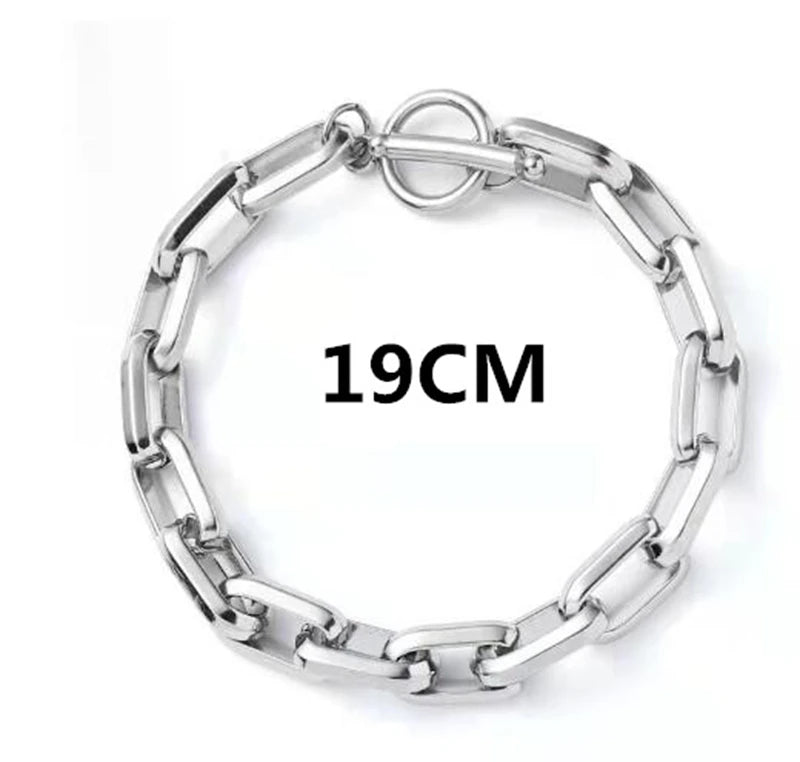 Titanium Steel Chain-Link Bracelet