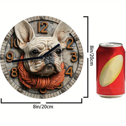 French Bulldog Silent Wall Clock