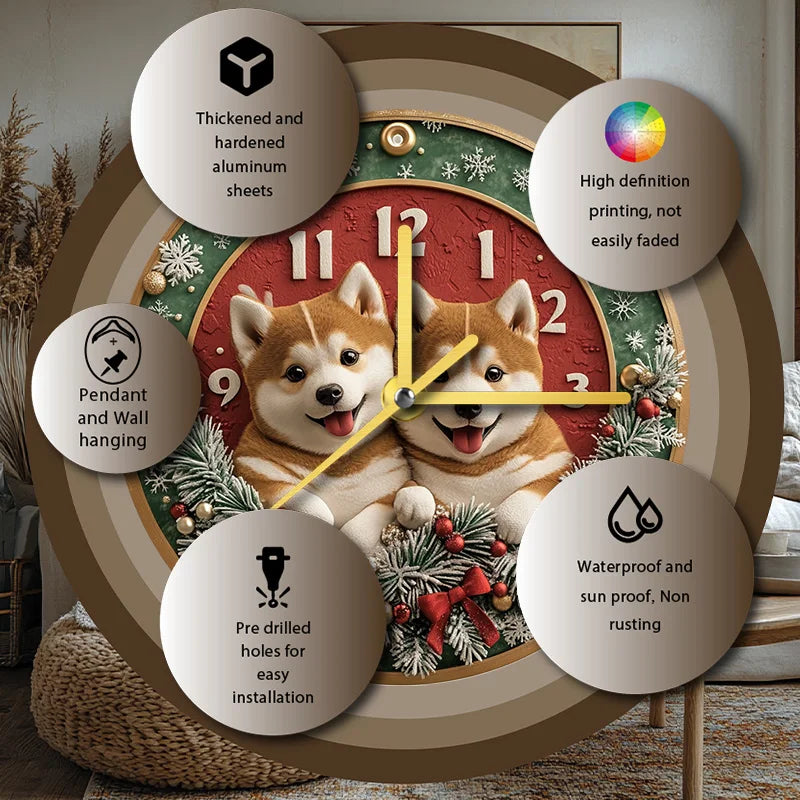 Akita Silent Wall Clock