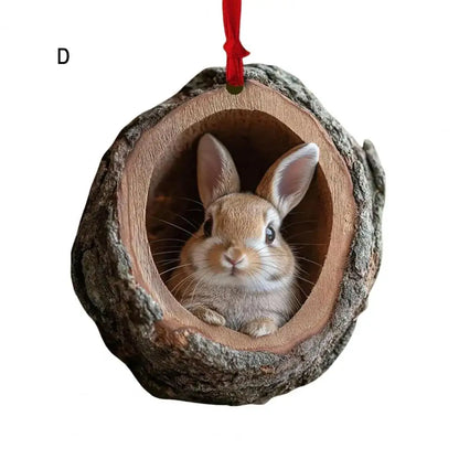 Cute Forest Animals Christmas Ornaments