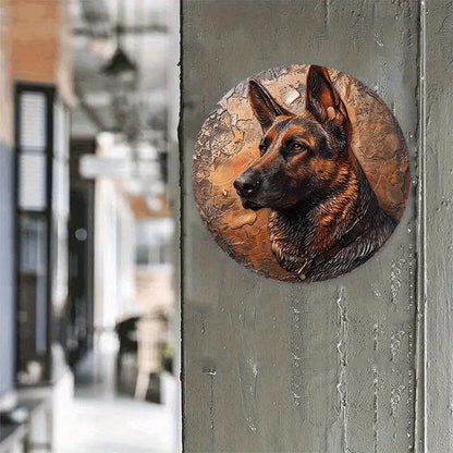 German Shepherds Flat 3D Ornament