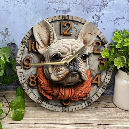 French Bulldog Silent Wall Clock