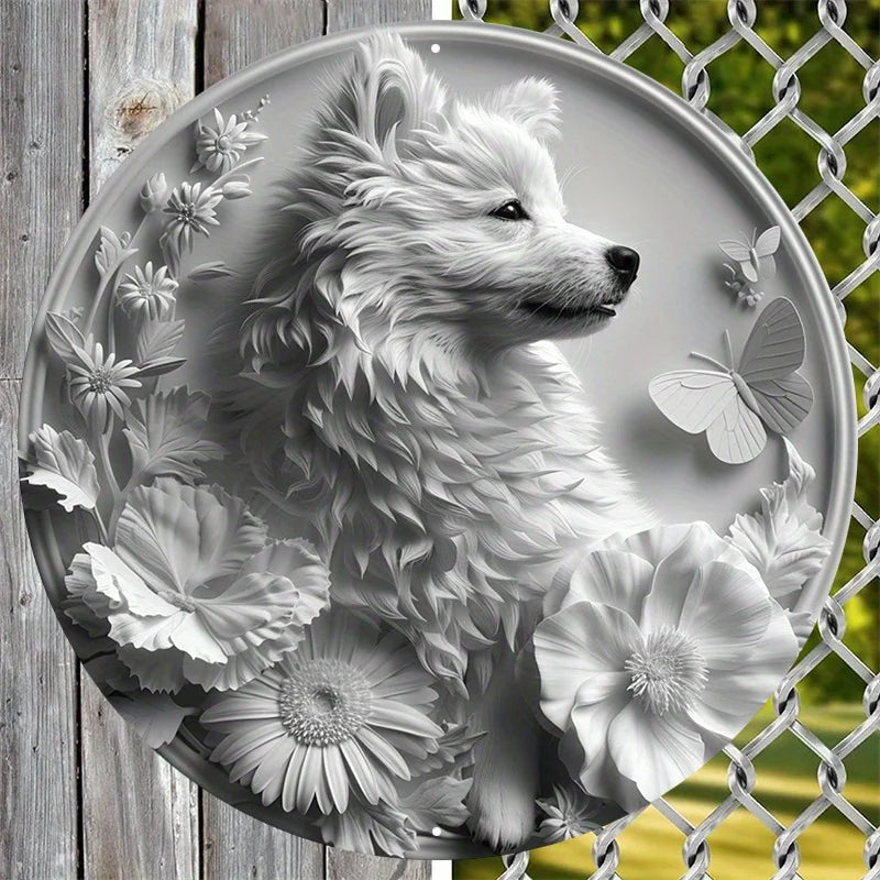 American Eskimo Dog Flat 3D Ornament