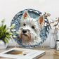 West Highland White Terrier Dog Flat 3D Ornament