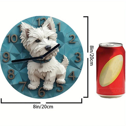 West Highland White Terrier Silent Wall Clock