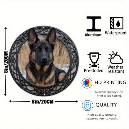 German Shepherd Flat 3D Ornament