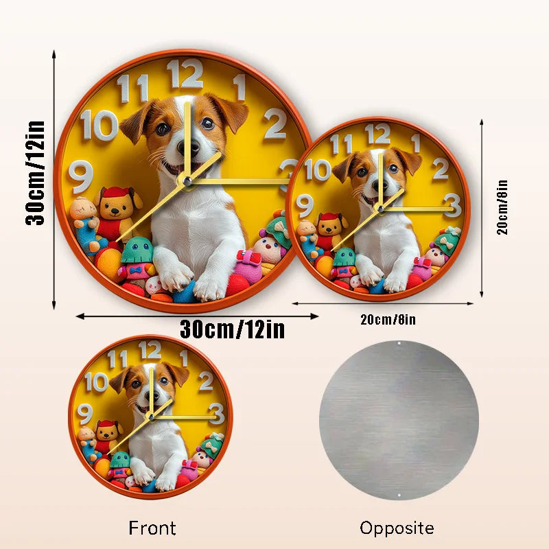 Jack Russell Terrier Silent Wall Clock