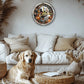 White Retriever Silent Wall Clock