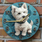 West Highland White Terrier Silent Wall Clock