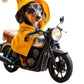 Motorbike Dog Hanging Decoration Acrylic Animal Pendant 2D Flat Home Christmas Tree Car Rearview Mirror Puppy Hanging Ornament