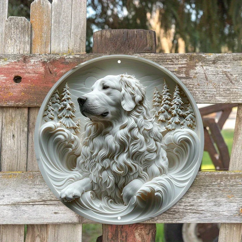 Great Pyrenees Dog Flat 3D Ornament