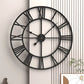 Classic Roman Numeral Metal Wall Clock