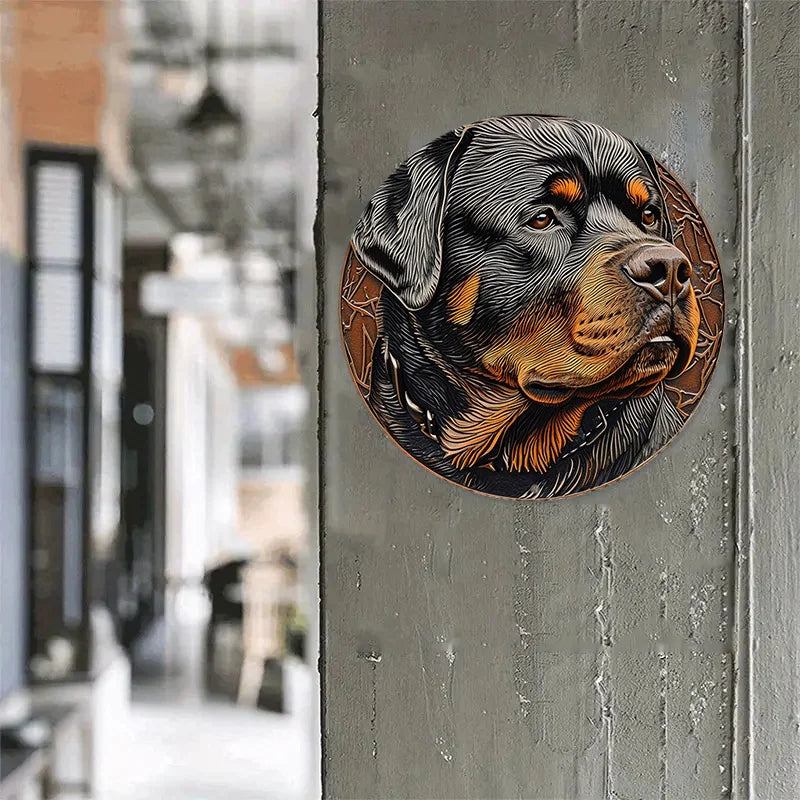 Rottweiler Dog Flat 3D Ornament