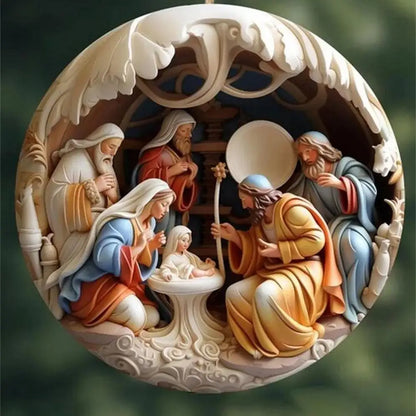 Classic Christmas Nativity Ornaments (1 / 6 / 12 PCs)