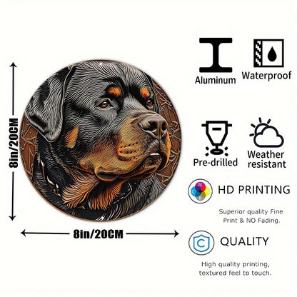 Rottweiler Dog Flat 3D Ornament