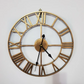 Classic Roman Numeral Metal Wall Clock