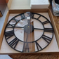 Classic Roman Numeral Metal Wall Clock