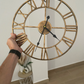 Classic Roman Numeral Metal Wall Clock