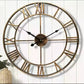 Classic Roman Numeral Metal Wall Clock