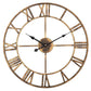 Classic Roman Numeral Metal Wall Clock