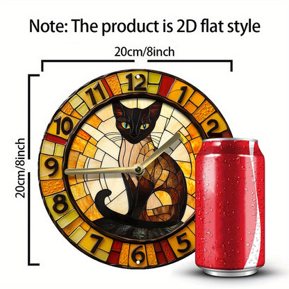 Silent Siamese Cat Wall Clock  Ideal Decor Gift