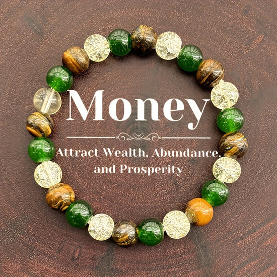 Relaxing Success Enhancing Prosperity  Abundance Wristband  Healing Jewelry Gift for Relaxation and Success