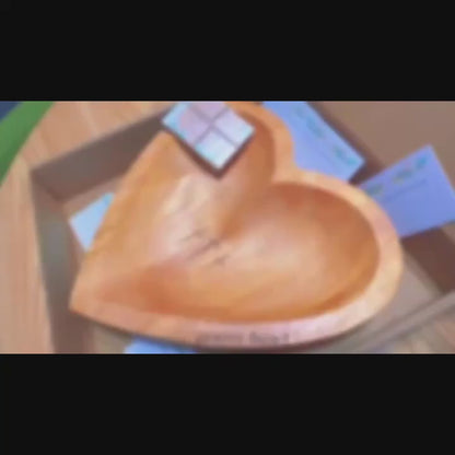 Heart-Shaped Wooden Prayer Bowl